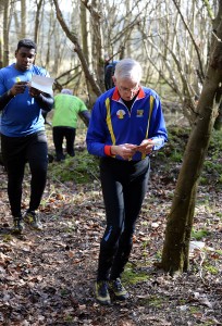 Sarum's Gwyn Davies focuses on the task in hand.