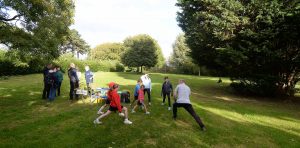 Action from the Sarum Orienteering Club (SARUM), Junior Training evening held at Churchill Gardens, Salisbury on Mon 11th Sept 2017.